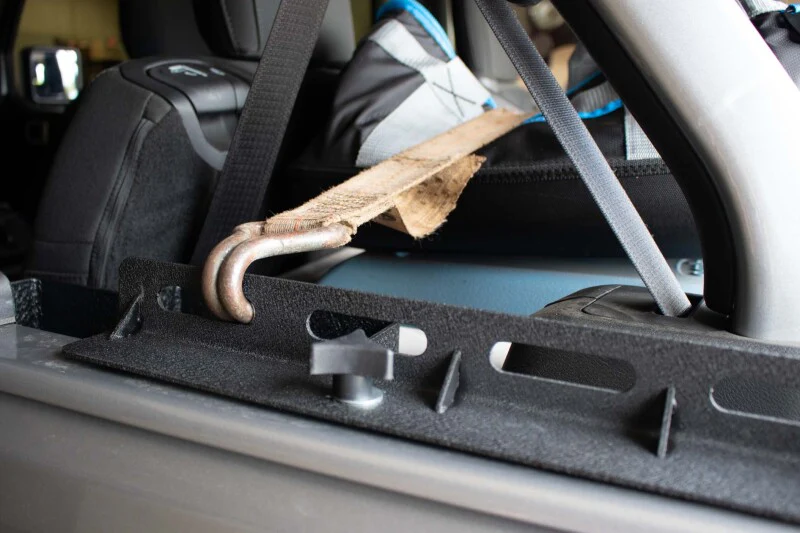 Fishbone Offroad 2018+ Jeep Wrangler JL Tub Rail Tie Downs Steel Powdercoat - Image 8