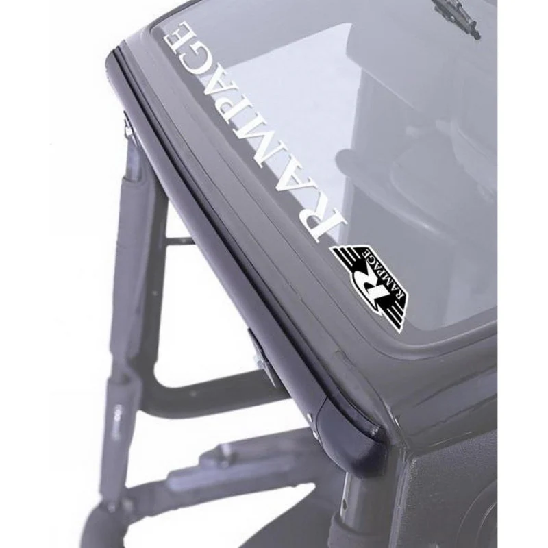 Rampage 1976-1983 Jeep CJ5 Windshield Channel - Black - Image 3
