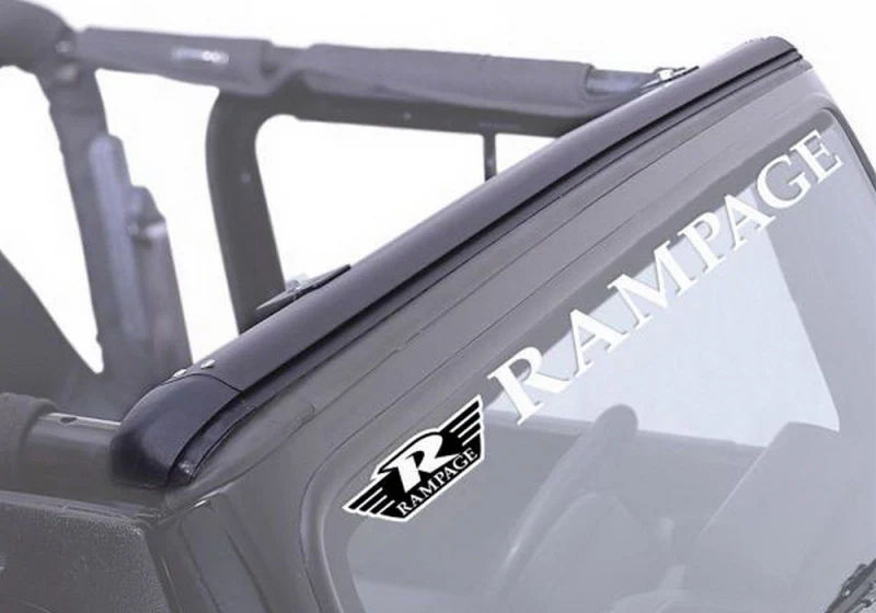 Rampage 1976-1983 Jeep CJ5 Windshield Channel - Black - Image 4