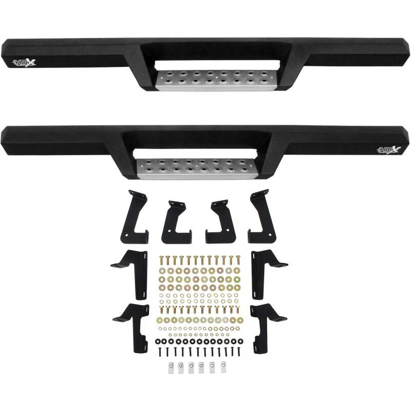 Westin 07-18 Jeep Wrangler JK 2dr. HDX Stainless Drop Nerf Step Bars - Tex. Blk - Image 7